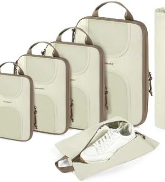 BAGSMART Compression Packing Cubes for Travel
