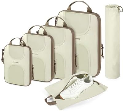 BAGSMART Compression Packing Cubes for Travel
