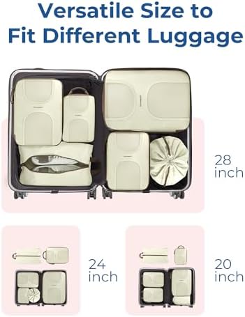 BAGSMART Compression Packing Cubes for Travel - Image 3