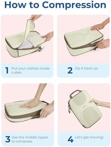 BAGSMART Compression Packing Cubes for Travel - Image 5