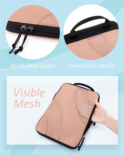 BAGSMART Electronics Travel Organizer for Cords, Zipper Pouch, Black - Image 6