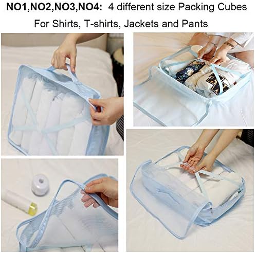 Packing Cubes for Travel, 8 Pcs Set - Image 3