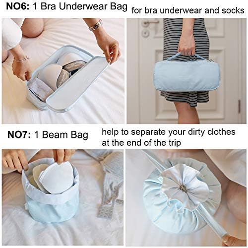 Packing Cubes for Travel, 8 Pcs Set - Image 5