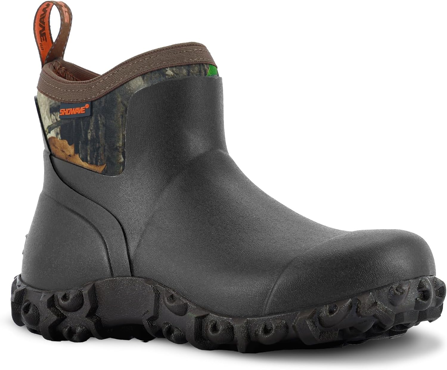 Showave Men's Rubber Boots Waterproof Rain Boots Mud Boot Comfy Sports Sole - Image 8